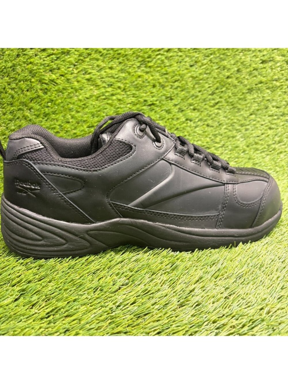 Reebok Jorie Mens Size 10.5 Black Leather Composite Toe Safety Work Shoes